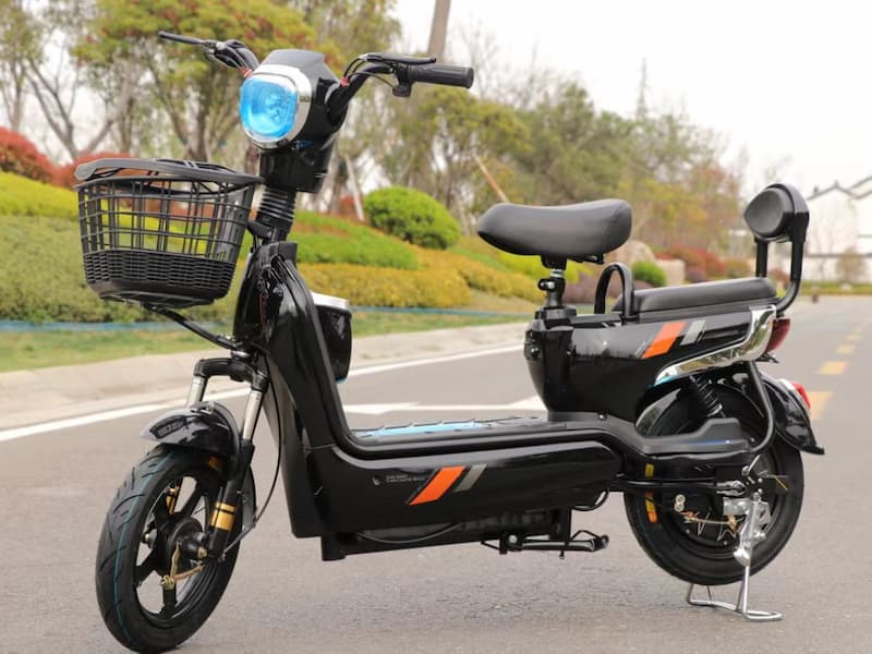 electric motorcycle with seat